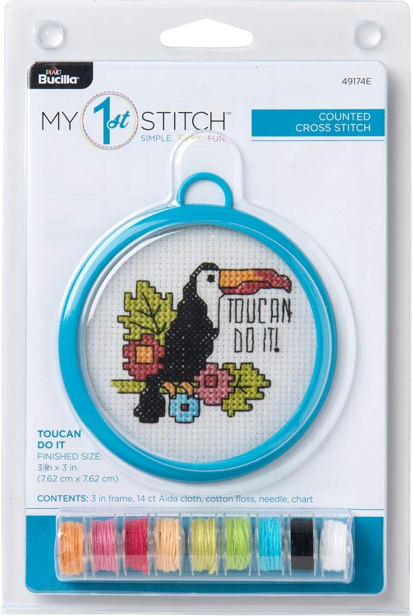 Bucilla Counted Cross Stitch Birth Record Kit