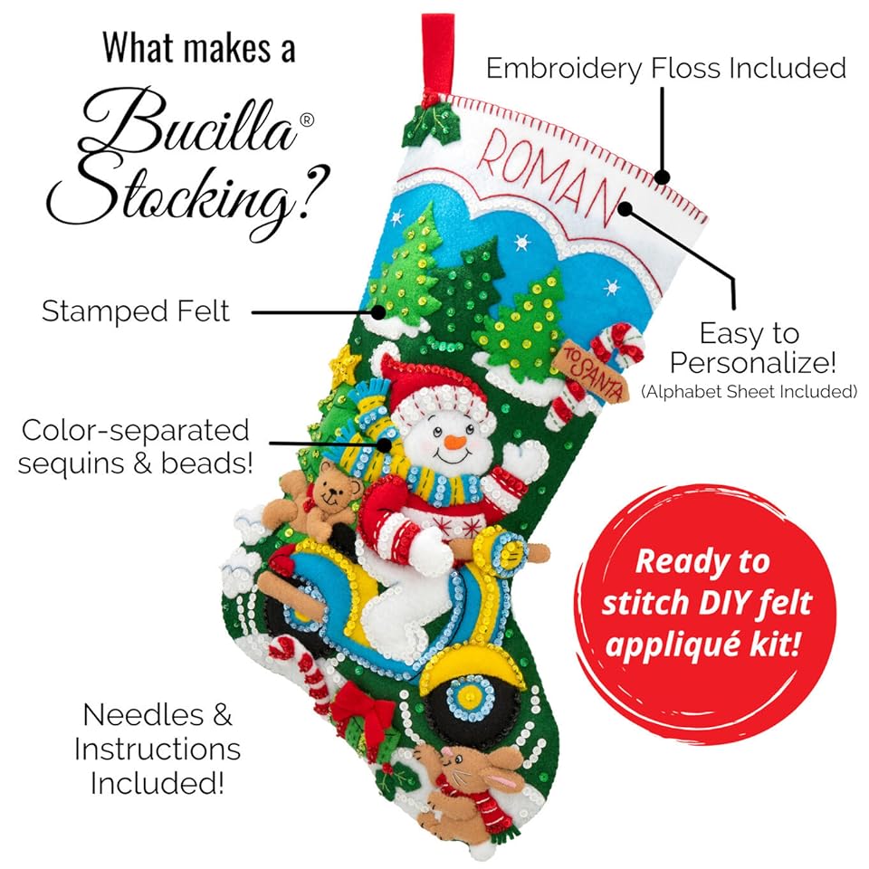Bucilla Christmas stocking kit