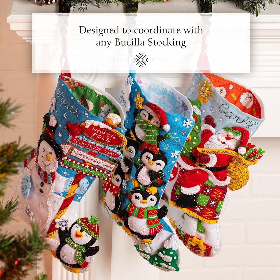 Bucilla Christmas stocking kits 